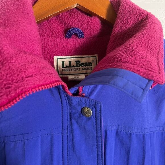 L.L. Bean Blue and Pink Ski Jacket - Picture 5 of 11